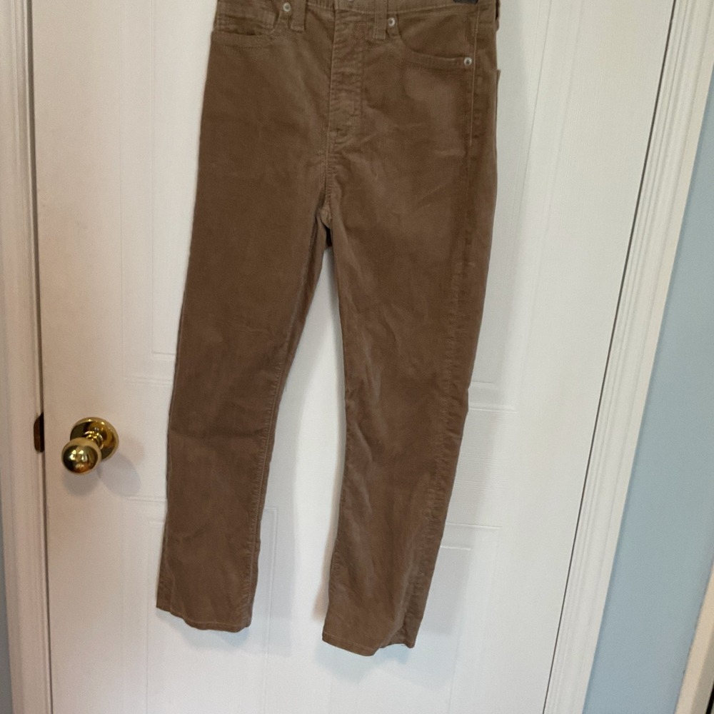 Gap Velour Pants Women 25/0 Brown Excellent Vintage Slim High Rise